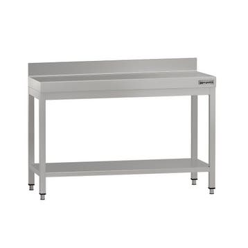 GGM Gastro | RVS werktafel ECO - 1200x600mm - met onderschap, Verzenden, Nieuw in verpakking, Meubilair