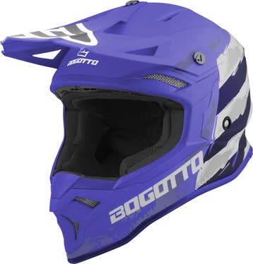 Bogotto V337 Wild-Ride Blauw Zwart Wit Crosshelm, XXL, Nieuw met kaartje, Overige merken, Heren