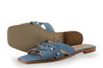 Manfield Sandalen in maat 39 Blauw, Sandalen of Muiltjes, Zo goed als nieuw, Manfield, Verzenden