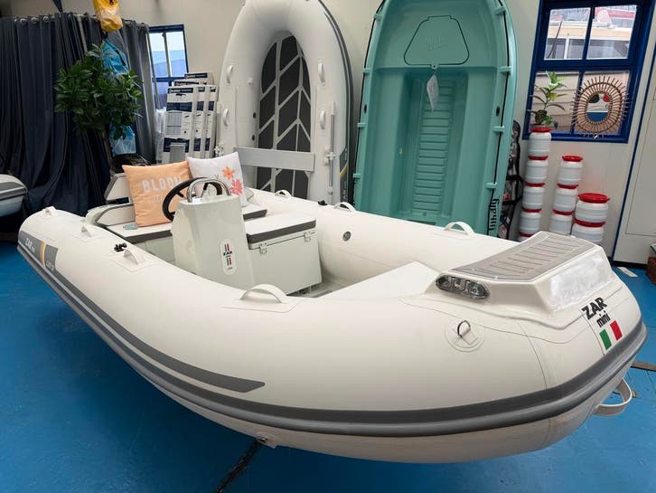 Zar mini LUX 13 geheel vaarklaar SUPERACTIE op showmodel!, Watersport en Boten, Rubberboten, Nieuw, Aluminium, Benzine