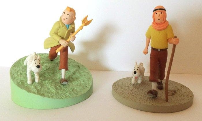 Tintin - 2 Moulinsart Dioramas, Boeken, Strips | Comics