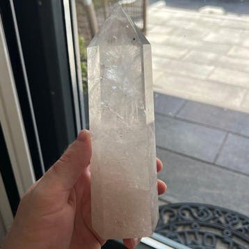 Rock crystal tower excellent Kristal - Hoogte: 19.7 cm -