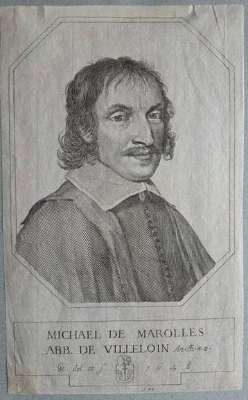 Claude Mellan (1598-1688) - Michel de Marolles 1600-1681., Antiek en Kunst