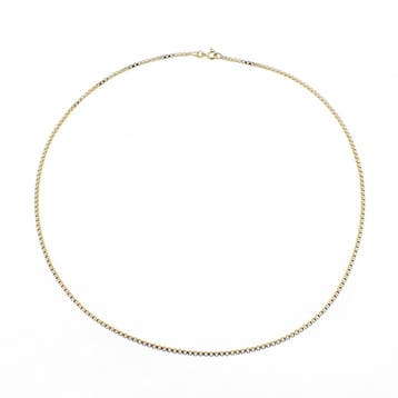 Gouden Venetiaanse schakelketting, Ophalen of Verzenden, Gebruikt, Overige kleuren, Goud