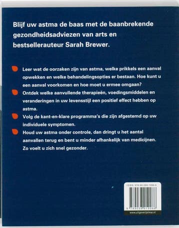 Leven met astma 9789038919966 Sarah Brewer, Verzenden, Gelezen, Sarah Brewer