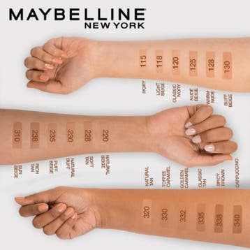 Maybelline - Fit Me Foundation - 105 NATURAL IVORY, Ophalen of Verzenden, Nieuw, Gehele gezicht, Make-up