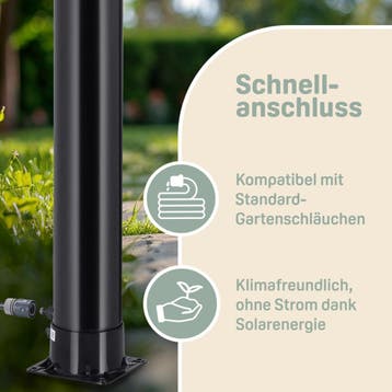 Buitendouche Solar Zwart 18 Liter (Zwembaden, Recreatie), Verzenden, Nieuw