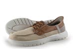Skechers Instappers in maat 41 Beige, Skechers, Verzenden, Zo goed als nieuw, Instappers