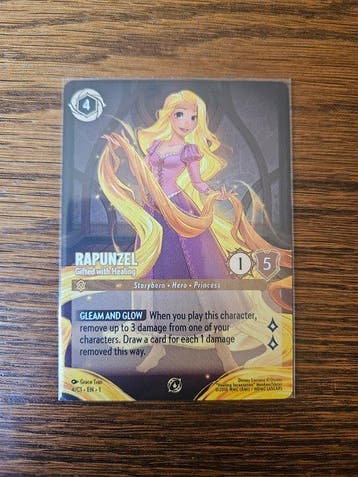 Disney - 1 Card - Disney Lorcana - Rapunzel 4/C1-EN-1, Nieuw