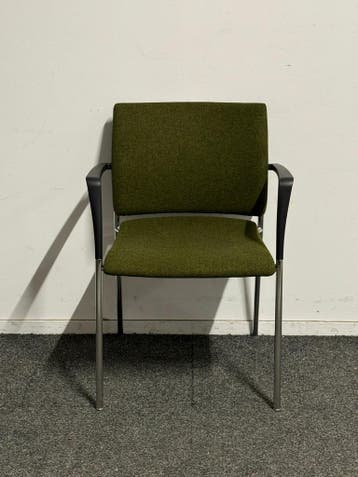 Casala Feniks - Groen - Met armleuning - 4 poots, Vergader- of Presentatieruimte, Ophalen of Verzenden, Gebruikt, Stoel
