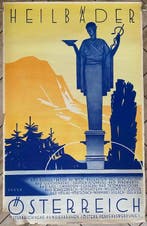 Josef Seger - Rare Original Vintage Heilbader Osterreich Art