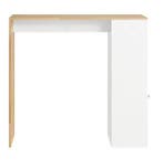 Bartafel Industrieel Hout en Wit MDF– Met Opbergruimte 108×1, Verzenden, Nieuw