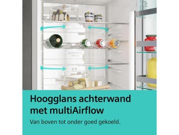 Siemens KG39NXICF - Koelkast - IQ 300 no-frost - RVS - 363, Verzenden, Zo goed als nieuw
