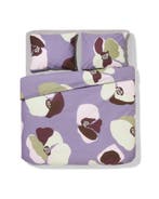 HEMA Dekbedovertrek 240x200/220cm zacht katoen bloemen, Huis en Inrichting, Verzenden, Nieuw, Paars