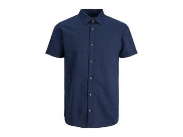 Veiling - Jack &amp; Jones Summer Korte Mouw Overhemd Navy B, Kleding | Heren, Nieuw