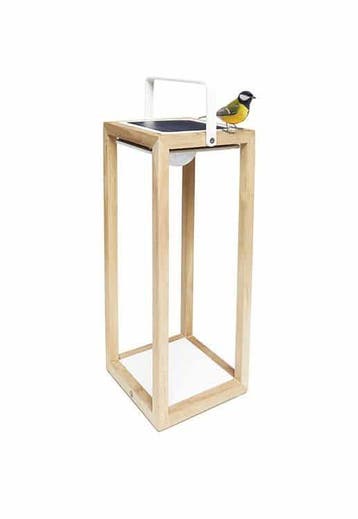 Suns Mr Solar Tom buitenlamp op zonne-energie - teak met wit, Ophalen of Verzenden, Nieuw