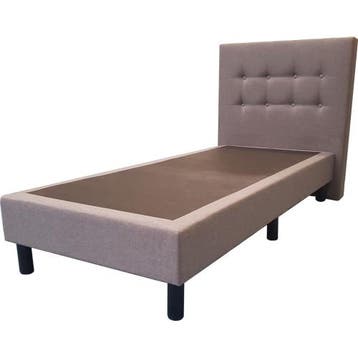 Boxspring Continental 90X200, Ophalen of Verzenden, Nieuw, Eenpersoons, Grijs