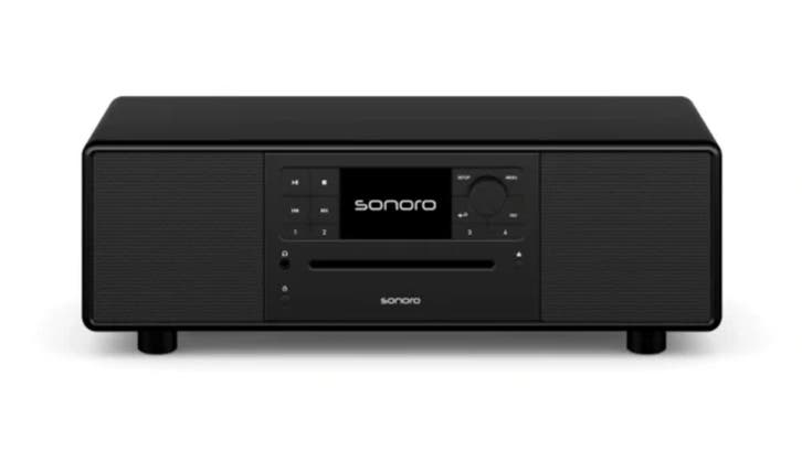 SONORO Prestige 2025 All-in-One-Muzieksysteem - Mat Zwart, Witgoed en Apparatuur, Wekkers, Verzenden