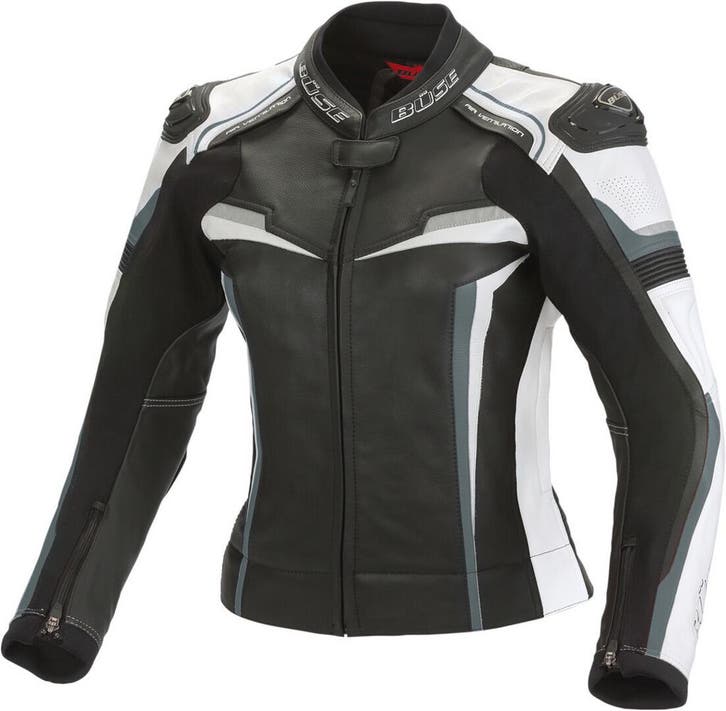 Büse Mille Dames Zwart Grijs Wit Leren Jas, Motoren, Kleding | Motorkleding, Dames, Nieuw met kaartje, Jas | leer, Verzenden
