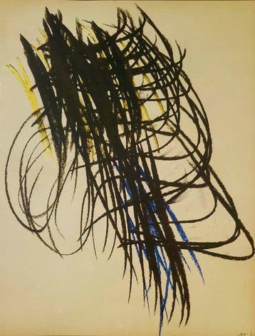 Hans Hartung (1904-1989), after - Lithographie - Pastel, Antiek en Kunst