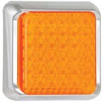 LED knipperlicht met chromen rand  | 12-24v | 40cm. kabel, Verzenden, Nieuw