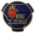 Logo voor Scania 63 mm King Of The Road Blauw Rood, Ophalen of Verzenden, Nieuw