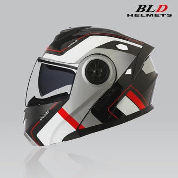 BLD Flip-Up Motorhelm Modulair ABS Dubbel Vizier DOT Goedgek, Verzenden, Nieuw