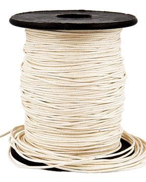 Waxkoord Rol (70 m) Ecru 1 mm, Nieuw