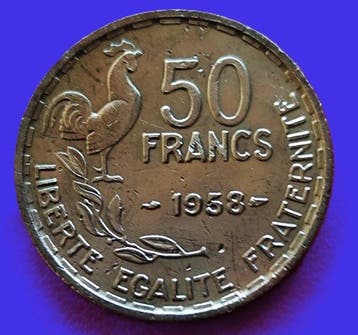 Frankrijk. 50 Francs 1958 Guiraud (Zonder minimumprijs)