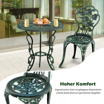 2dekans | Coast 3-Delige Tuinmeubelset - 2 Stoelen - 1 Ronde, Ophalen of Verzenden, Zo goed als nieuw
