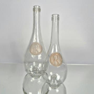 René Lalique - Fles (2) - Glas - Clos Sainte Odile