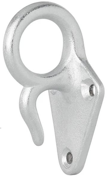70 X 40 Mm Gietijzeren Touwhaak Met Oog - Bindhaak - Bindoog, Ophalen of Verzenden, Nieuw, IJzer, Overige typen