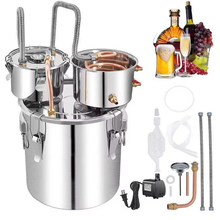 50L RVS Distilleerapparaat Alcohol Water Distilleerder, Verzamelen, Biermerken, Nieuw, Verzenden