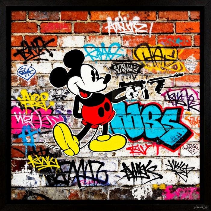 Urban3DArt (1971) - Mickey Gangster Limited Edition, Antiek en Kunst, Kunst | Designobjecten