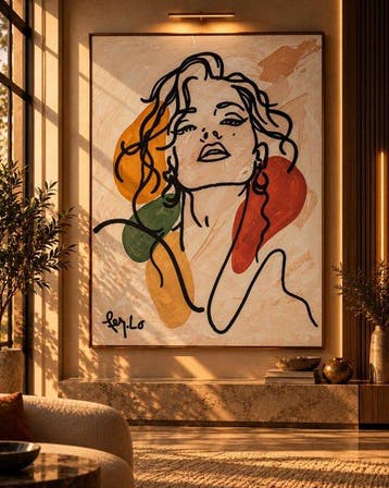 Claudia Fer.Lo - Indómita - Acrylic on canvas 105 x 80 cm