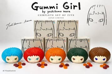 Yoshitomo Nara (1959) - Gummi Girl – Complete Set of 5