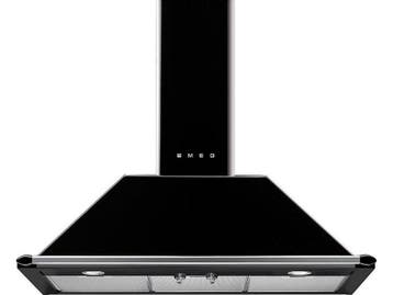 SMEG KT90BLE - Afzuigkap - Wandschouw - 90 cm - Zwart, Witgoed en Apparatuur, Afzuigkappen, Verzenden, Zo goed als nieuw