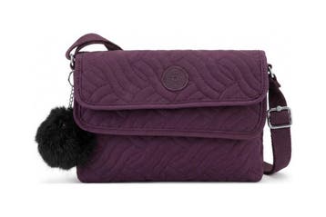 Kipling Schoudertas Paars, Verzenden, Zo goed als nieuw, Paars
