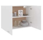 Witte Keuken Wandkast 80 cm – Met Deuren en Planke, Huis en Inrichting, Keuken | Keukenelementen, Verzenden, Nieuw