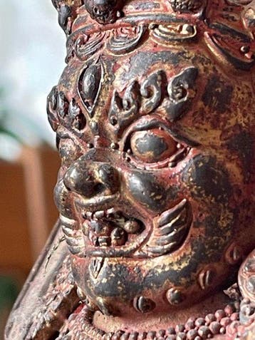 Mahakala, Heer van het Paviljoen. - Koper - China - 20e eeuw