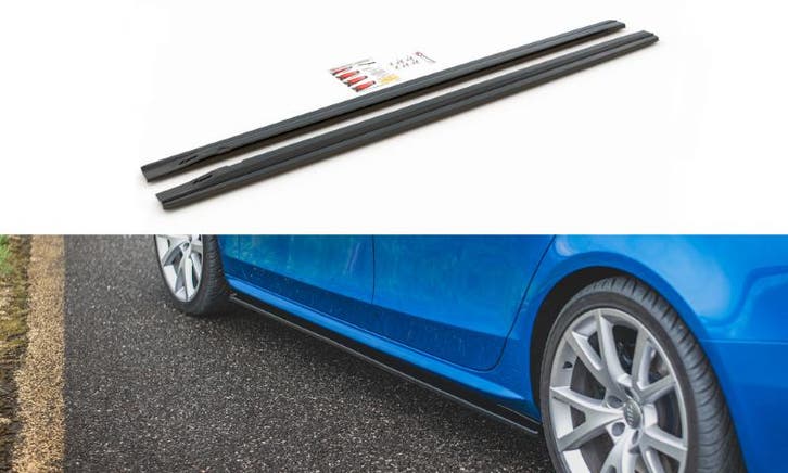 Zijskirts Diffusers Audi S4 / A4 / A4 S-Line B8 / B8 FL, Auto-onderdelen, Carrosserie en Plaatwerk, Ophalen of Verzenden