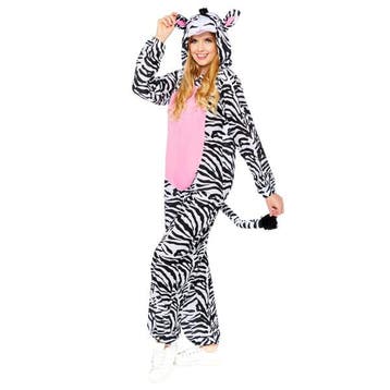 Zebra Onesie Met Capuchon Volwassenen, Ophalen of Verzenden, Nieuw