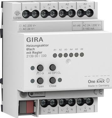 Gira One 6-Kanaals Verwarmingsactuator Met Controller -, Verzenden, Nieuw, Overige typen