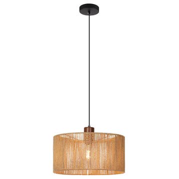 Japandi hanglamp bruin, Selena, Ophalen of Verzenden, Nieuw, Metaal, Japandi