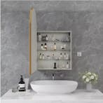 Houten LED Badkamerspiegelkast – Moderne Anticondens Kast, Verzenden, Nieuw