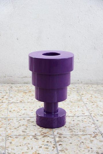 Kartell - - Ettore Sottsass - Calice - Bloempot - Violet -
