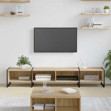 vidaXL TV-kast 170,5 x 36 x 30,5 cm Sonoma Bewerkt hout, Minder dan 50 cm, Verzenden, Nieuw, Minder dan 100 cm