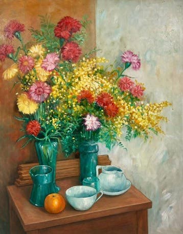 Roy Vidal (XXI) - Claveles, Crisantemos y Porcelana