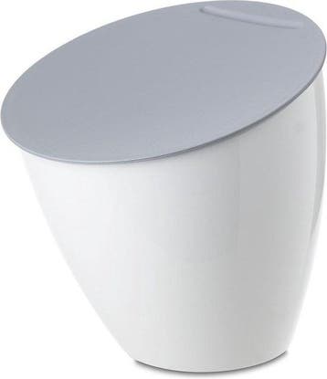 Mepal afvalbakje calypso - wit met zwarte deksel, Huis en Inrichting, Woonaccessoires | Prullenbakken, Verzenden, Nieuw