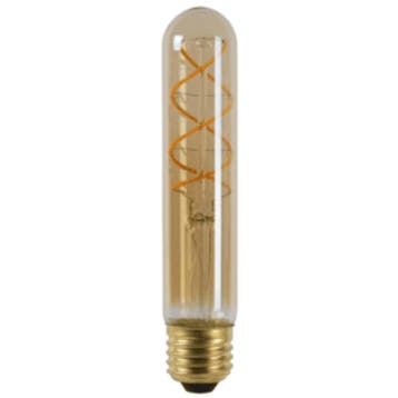 LED FILAMENT E27 TUBE 185mm DIMBAAR AMBER 4W, Ophalen of Verzenden, Nieuw